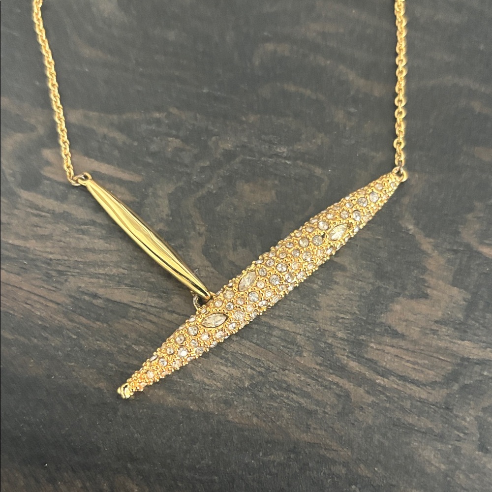 Alexis Bittar Gold Crystal Necklace